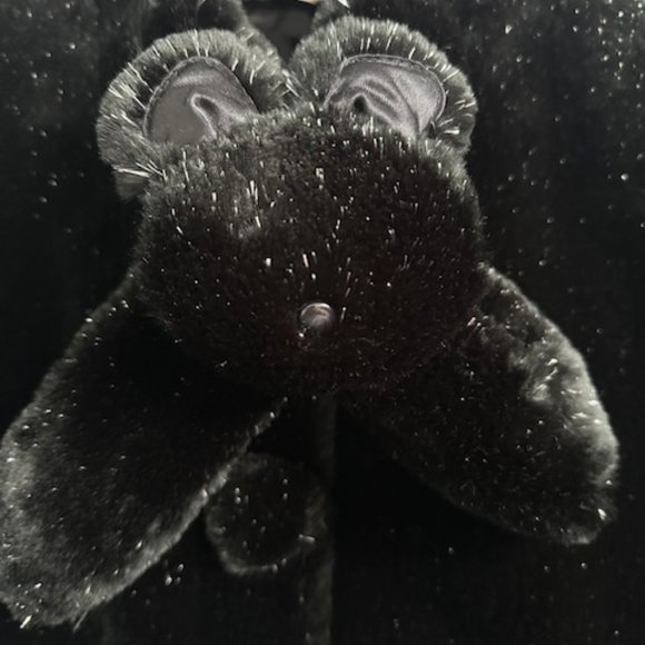 Faux Fur Shimmer Car Coat - Picture 5 of 8